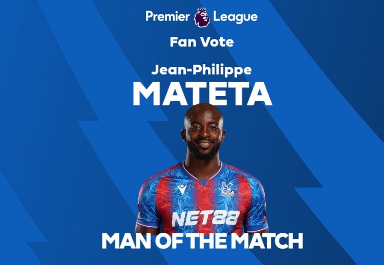  梅開二度！英超官方：馬特塔當選水晶宮2-0曼聯(lián)全場最佳