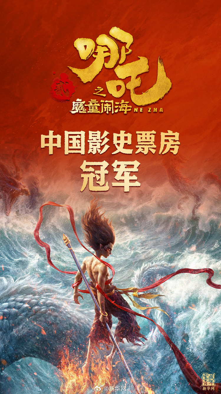  登頂！《哪吒2》打破中國影史最高票房紀(jì)錄