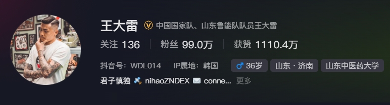  事出突然？泰山賽前幾小時亞冠退賽，王大雷社媒IP還顯示在韓國