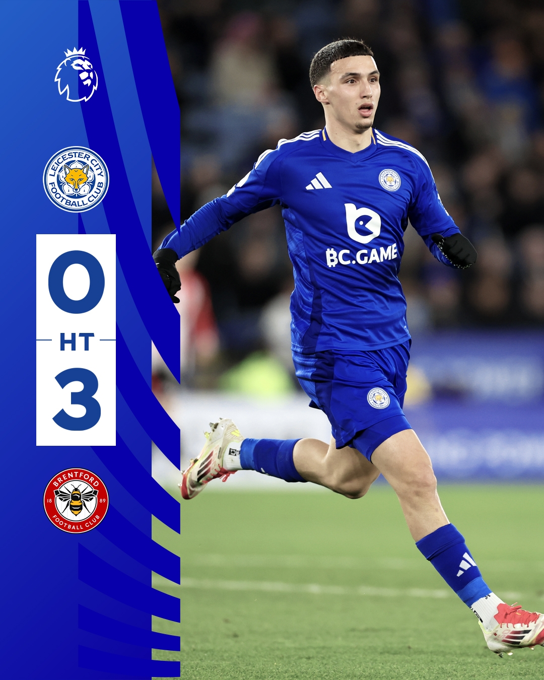  半場0-3！萊斯特若不進(jìn)球輸球，將主場6連敗0進(jìn)球創(chuàng)歷史最糟戰(zhàn)績
